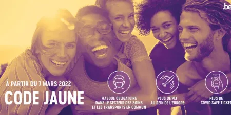 Code jaune à partir du 7 mars 2022