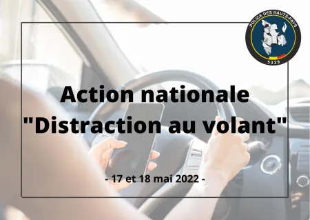 Action distraction au volant