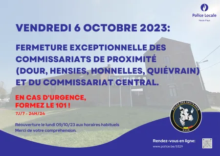 Fermeture commissariats