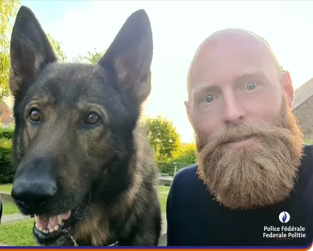 Hommage à Rocky, notre collègue chien pisteur