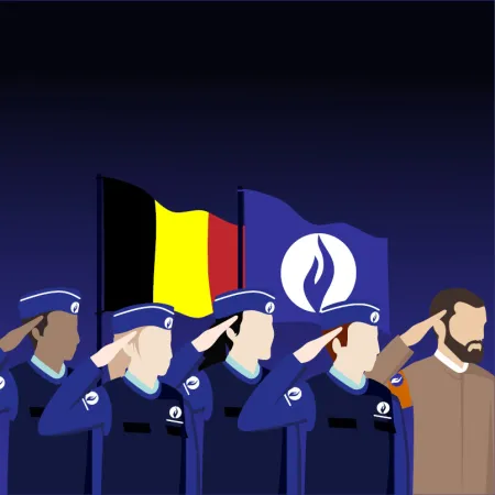 Police en deuil