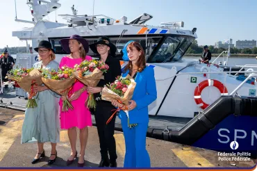 Baptême de quatre nouveaux patrouilleurs de la Police de la Navigation