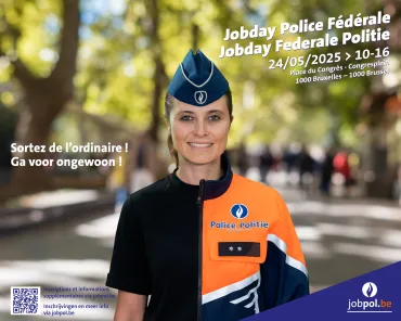 Nouveau lieu pour le Jobday de la Police Fédérale