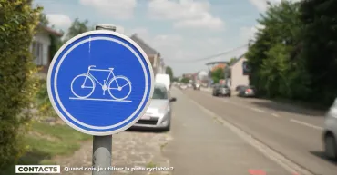 Contacts vous répond : la piste cyclable bidirectionnelle