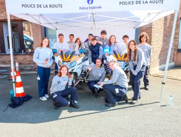 Les Rookies à la rencontre de la Police de la Route (DAH)