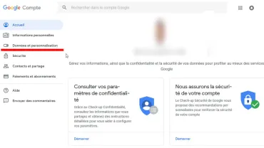 Google vous invite à limiter la conservation de vos données 